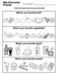 My Favorite Food! Worksheet
