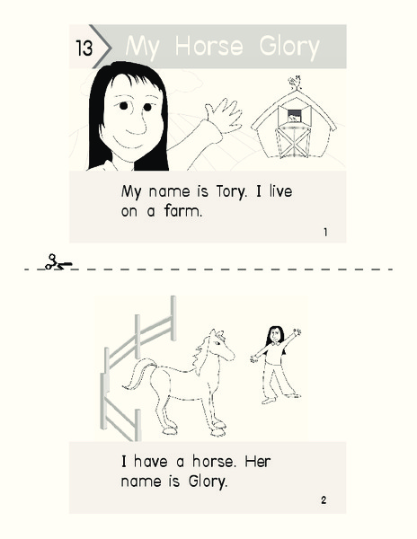 My Horse Glory Worksheet