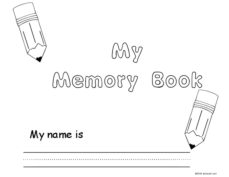 My Memory Book Lesson Plan