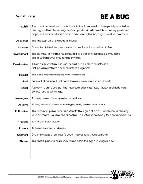 My Own Backyard Lesson Plan