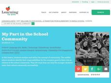 My Part in the School Community Lesson Plan