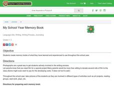 My School Year Memory Book Lesson Plan