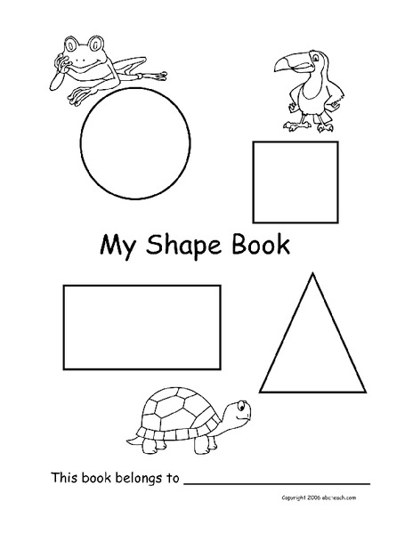 My Shape Book Worksheet