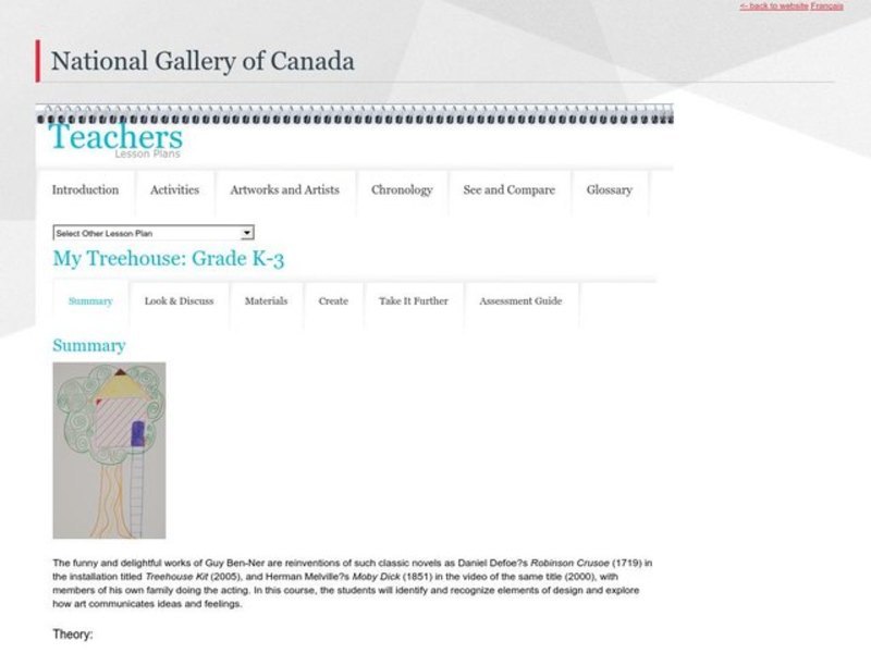 My Treehouse Lesson Plan