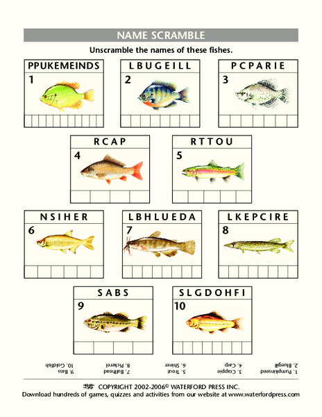 Name Scramble Lesson Plan