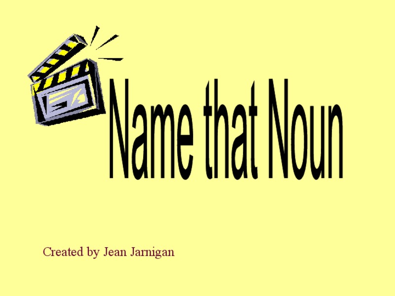 Name That Noun PPT