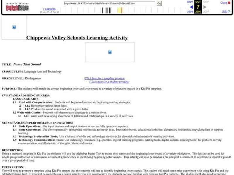 Name That Sound Lesson Plan