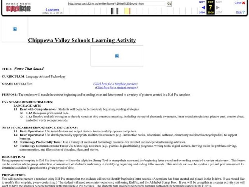 Name That Sound Lesson Plan