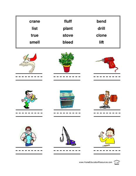 Name the Picture: 1 Syllable Words Lesson Plan