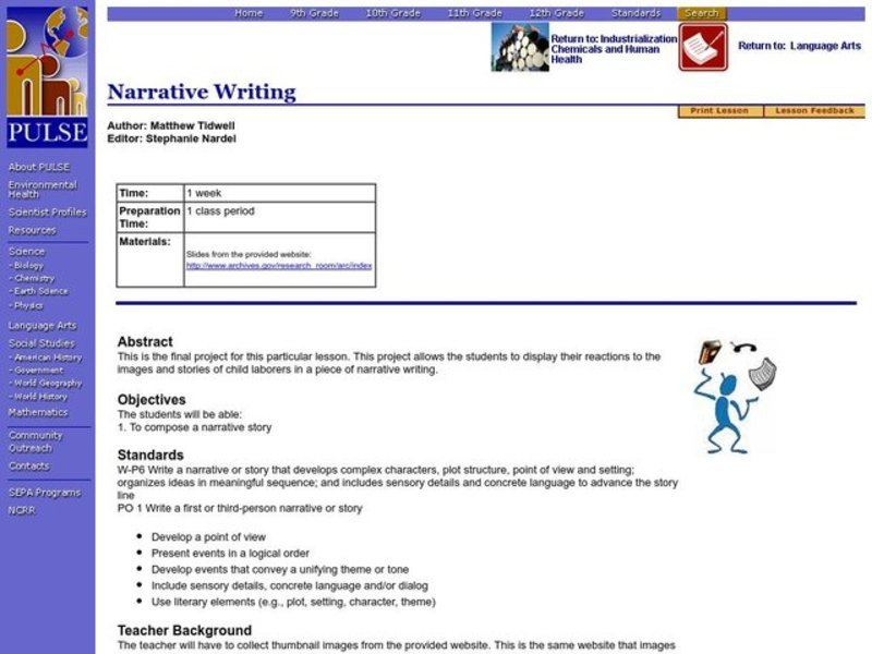 Narrative Writing Lesson Plan