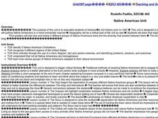 Native American Unit Lesson Plan