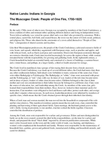 Native Lands: Indians in Georgia Lesson Plan