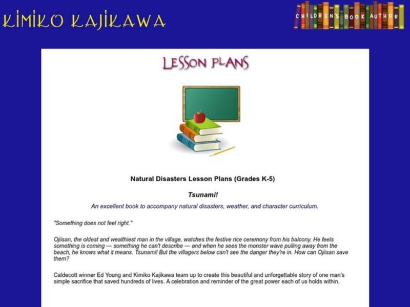 Natural Disasters Lesson Plan