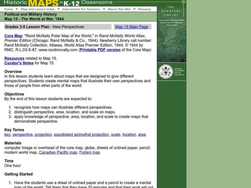 New Perspectives Lesson Plan