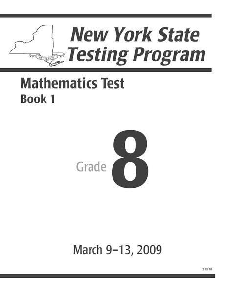New York State Testing Program Worksheet