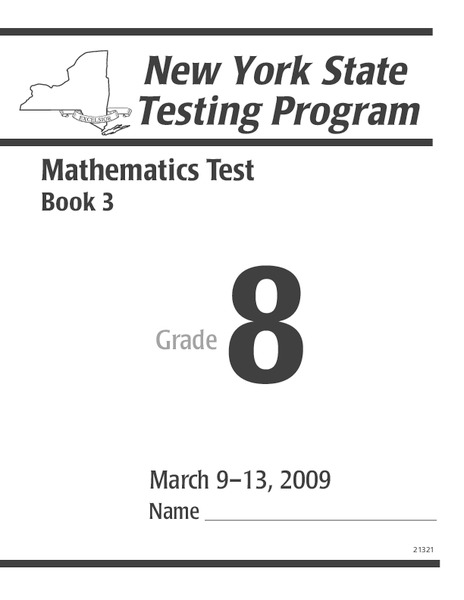 New York State Testing Program Worksheet