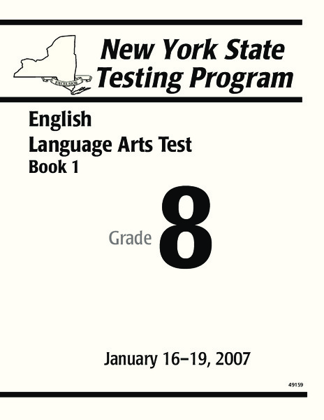 New York State Testing English Language Arts Worksheet