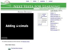 Adding Decimals Instructional Video