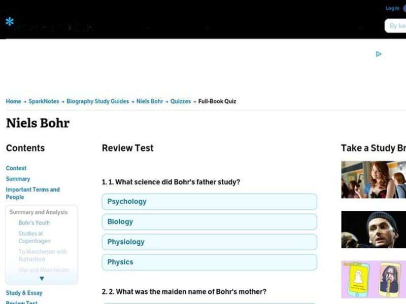 Niels Bohr Interactive