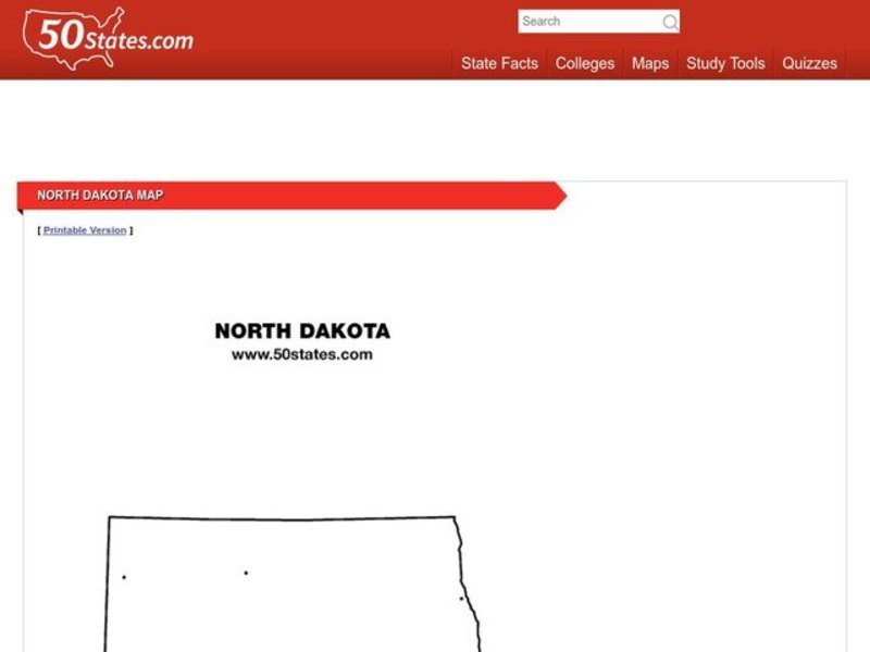 North Dakota Map Organizer