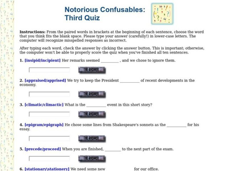 Notorious Confusables Interactive
