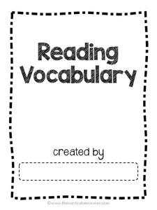 Academic Reading Vocabulary Organizer