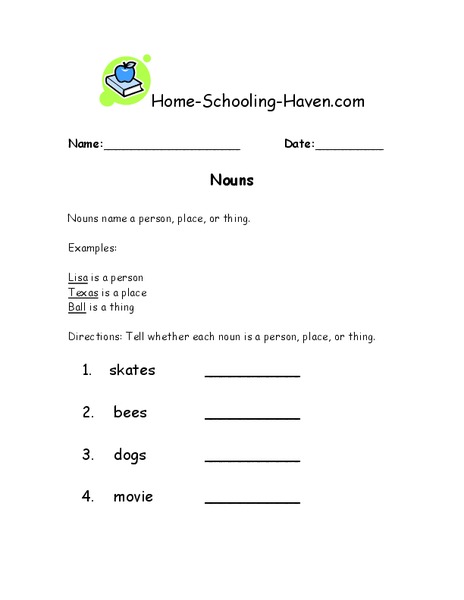 Nouns 2 Worksheet