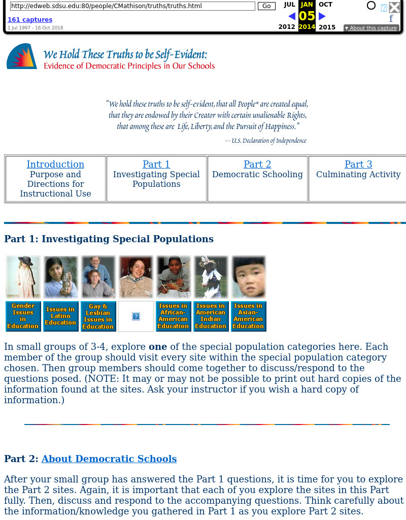Evidence of Democratic Principles and Multiculturalism in Our Schools Lesson Plan
