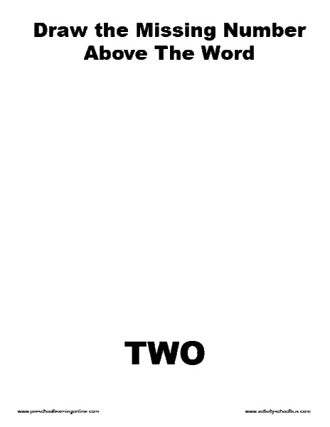 Number 2 Worksheet