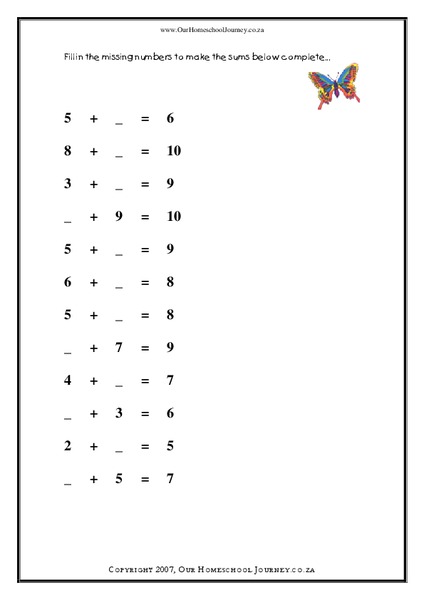 Number Bonds Lesson Plan