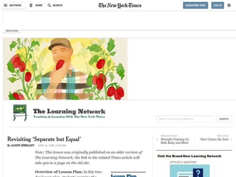 "Separate But Equal" Revisited Lesson Plan