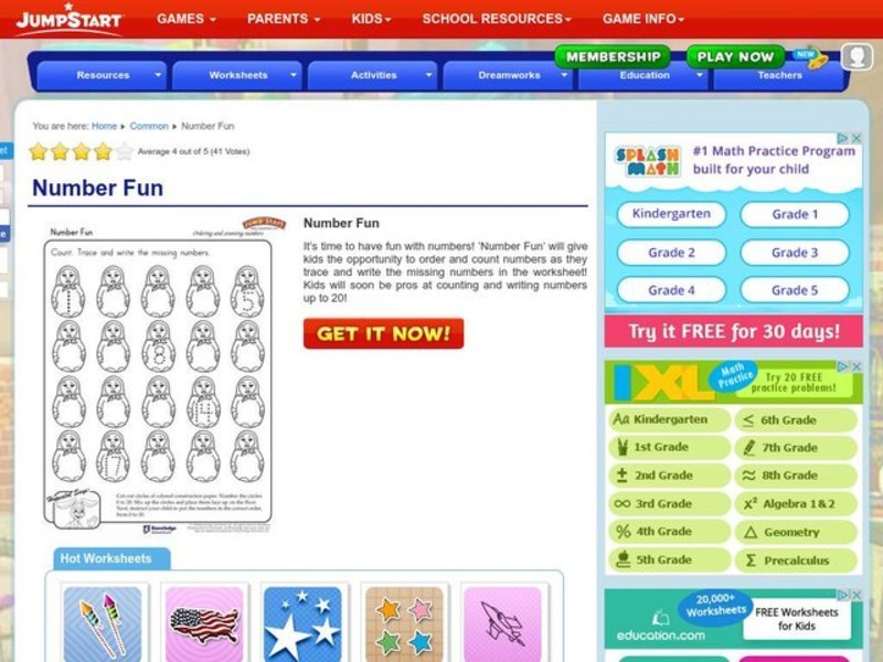 Number Fun Lesson Plan