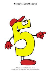 Number line Characters Worksheet