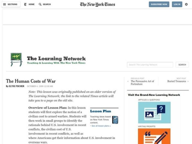 The Human Costs of War Lesson Plan