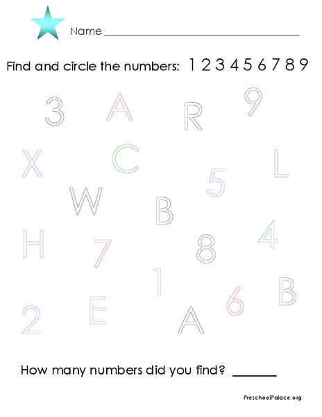 Number Recognition Lesson Plan