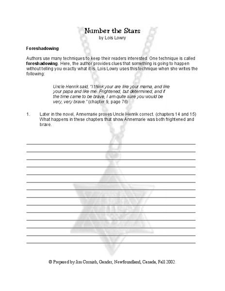 Number The Stars Lesson Plan