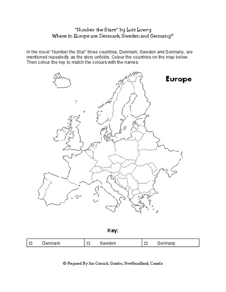 Number the Stars Geography Lesson Plan