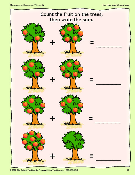 Numbers and Operations    Worksheet