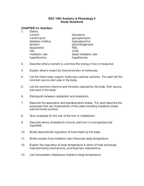 Nutrition Lesson Plan