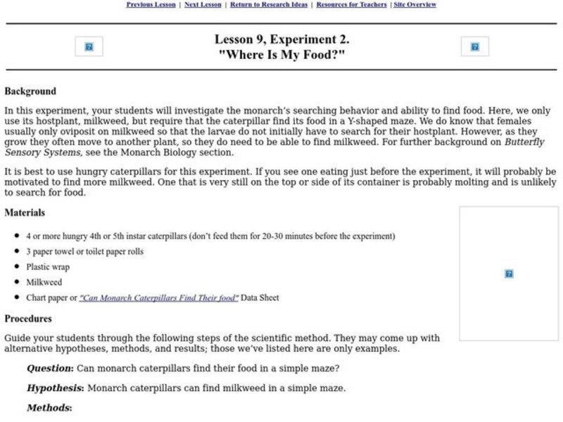 Nutrition in Space Lesson Plan