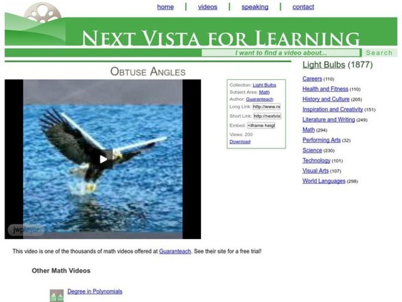 Obtuse Angles Instructional Video