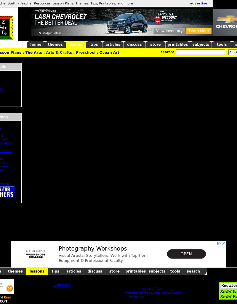 Ocean Art Lesson Plan