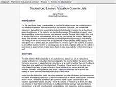 Fritsch - Student-Led Lesson: Vacation Commercials (I-TESL-J)The Internet TESL Journal Lesson Plan