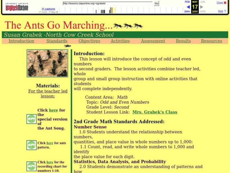 Odd and Even Lesson Plan