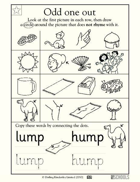 Odd One Out Worksheet