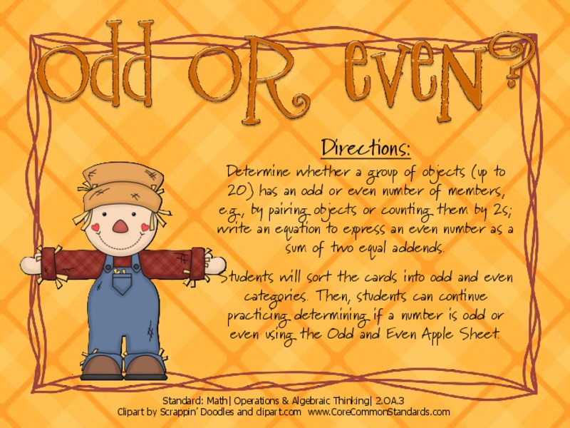 Odd or Even Activity