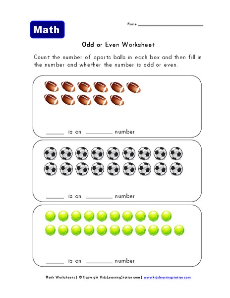 Odd or Even Worksheet Worksheet