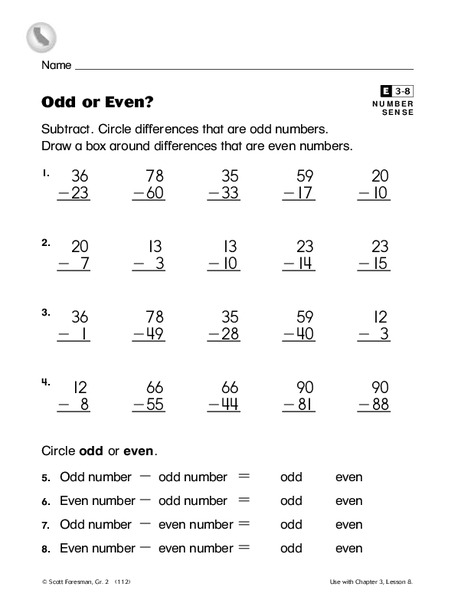 Odd or Even? Worksheet