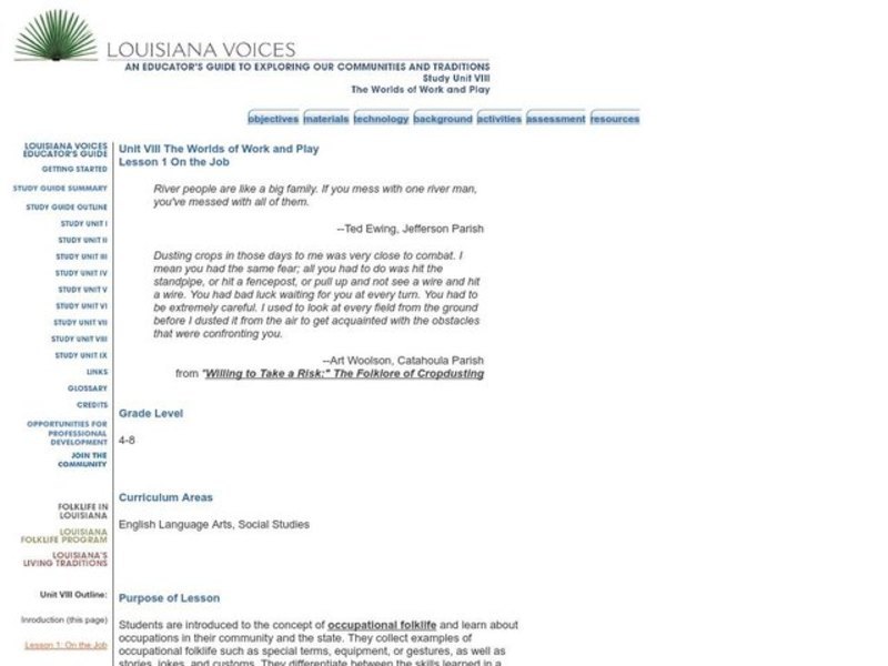 On the Job Lesson Plan