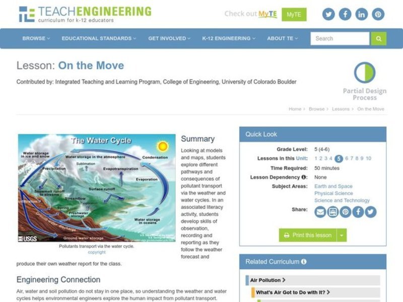 On the Move Lesson Plan